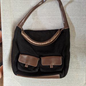 Liz Claiborne Knit Black Purse
